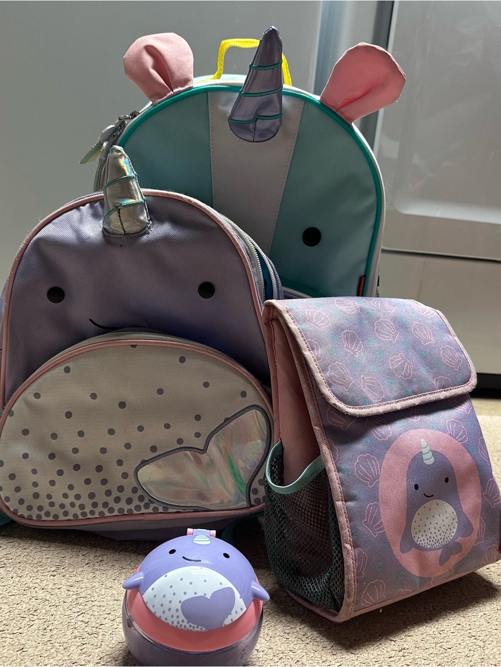 Skip Hop Unicorn/Narwhal Set